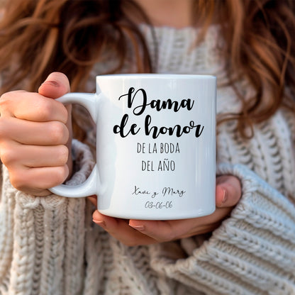 Taza boda "Dama de honor de la boda del año"