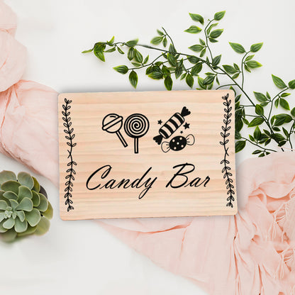 Cartel boda "Candy Bar"