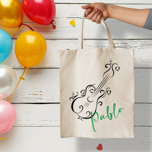 Bolsa totebag infantil "Guitarra"